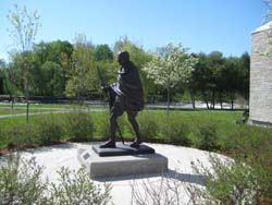 photo of Ghandi on Carleton University campus